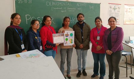 Elite Club of Department of Applied Sciences and Humanities  organized the activity of Poster Making on 25th Nov. 2021.