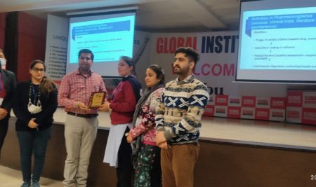 Pharma Club of Department of Pharmacy of Global Group of Institutes organized the Guest lecture ‘Pharmacovigilance &  importance of the classification of drugs’ on 02 March 2022.