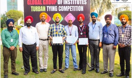 Global Group of Institutes organized a Turban Tying Competition at its Campus on 15th March 2022.