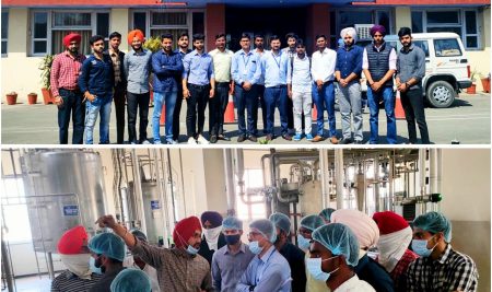 The Department of Mechanical Engineering organized an Industrial Visit to Verka Milk Plant, Amritsar