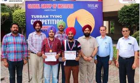 The Global Group of Institutes organised Turban Tying and Weightlifting Competitions Season-II 2023 at its campus on 15th September 2023