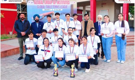 Global Group of Institutes organized ‘Global Table Tennis League Season-I 2024’ at its campus on 9th February 2024.